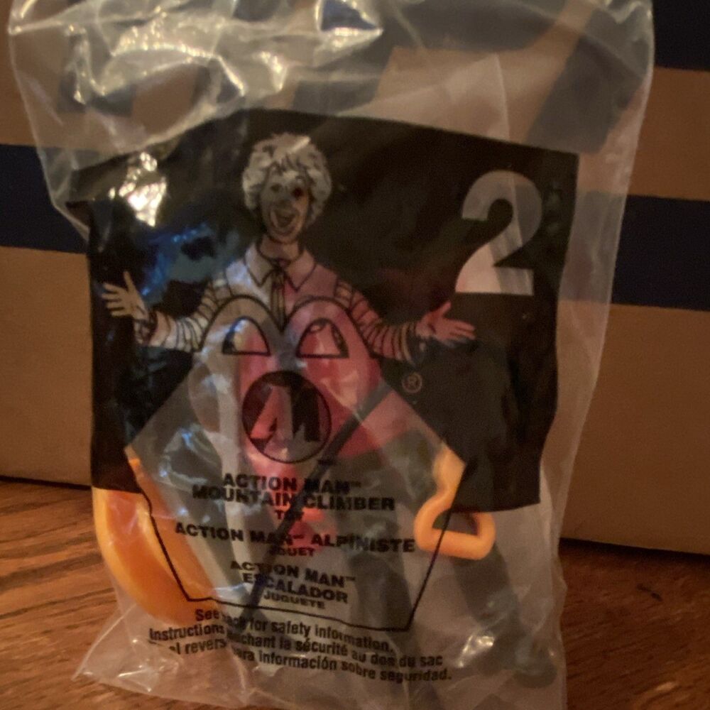 McDonald's Action Man Mountain Climber Toy #2 in Bag Vintage Ages 4-11 (2001)